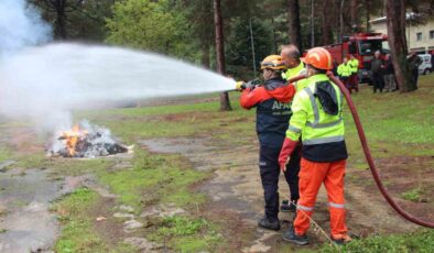 AFAD personeline orman yangını tatbikatı