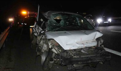 Anadolu Otoyolu’nda 14 araçlık zincirleme kaza: 3 yaralı