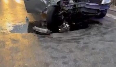 Anadolu Otoyolu’nda otomobil ile tır çarpıştı: 2 yaralı