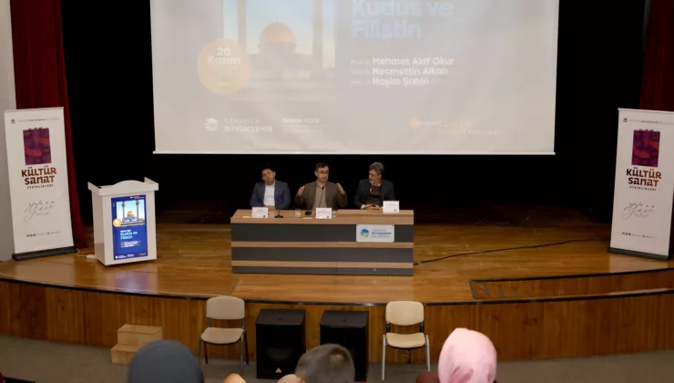 Sakarya’da Kudüs ve Filistin konulu kültür paneline yoğun ilgi