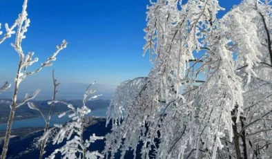Sakarya’nın yüksek kesimlerinde kar manzaraları büyüledi