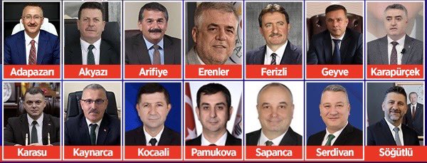 AK Parti’nin Sakarya ilçe belediye başkan adayları belli oldu